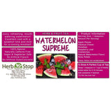 Watermelon Supreme Loose Leaf Herb & Fruit Tea Label