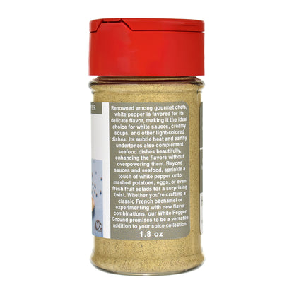 Organic White Pepper Ground Jar - Right