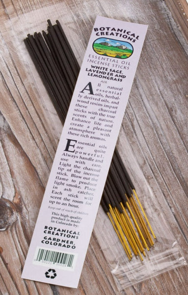 White Sage, Lavender and Lemongrass Incense by Botanical Creations