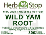 Wild Yam Root Capsules Label - Front