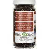 Winter Cranberry Loose Leaf Black Tea Jar - Left