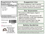 Yucca Root Capsules Label - Back