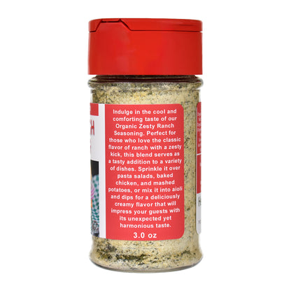 Organic Zesty Ranch Seasoning Spice Jar - Right