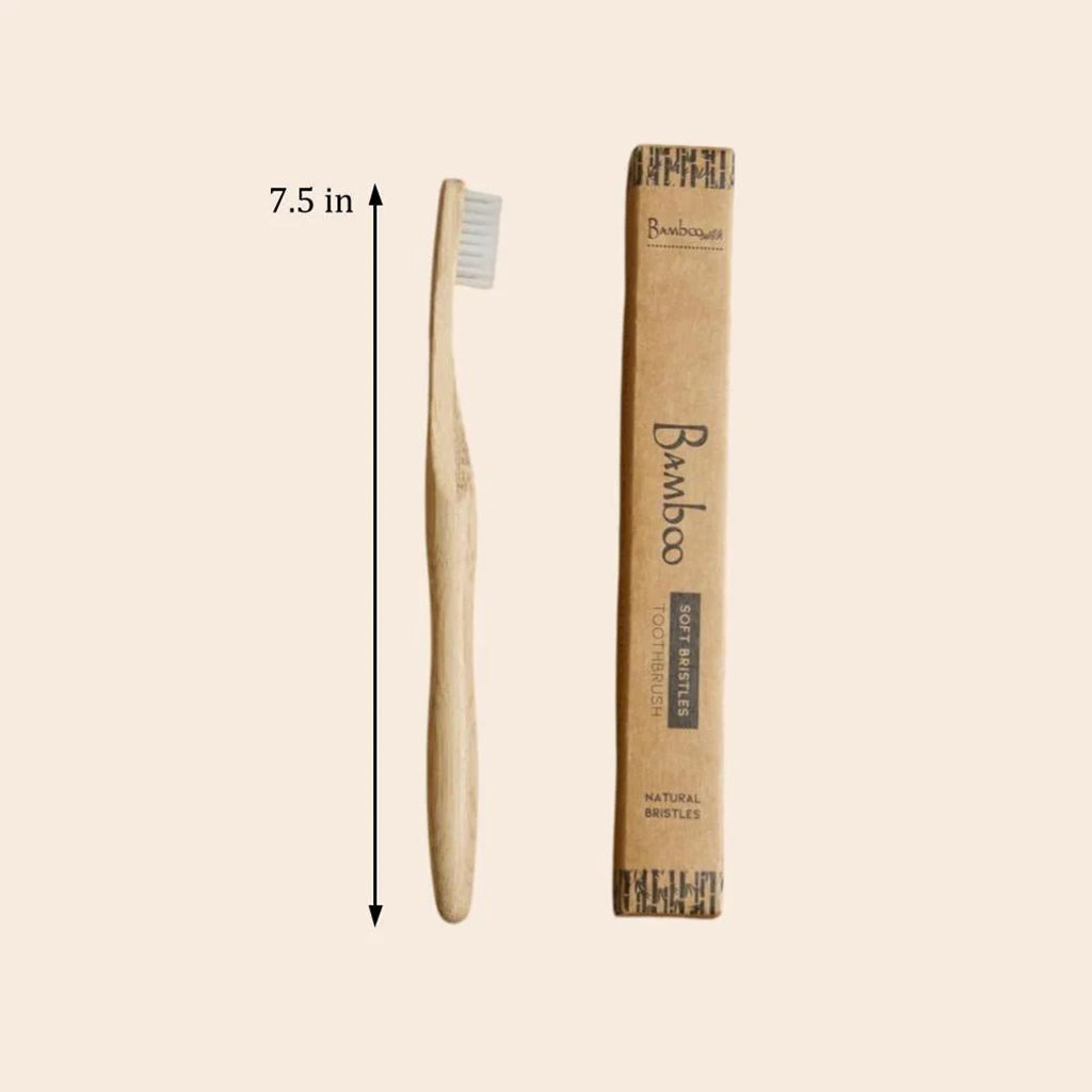 Bamboo Toothbrush with Castor Bean Oil Bristles