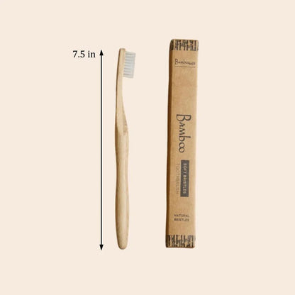 Bamboo Toothbrush with Castor Bean Oil Bristles