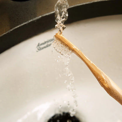 Bamboo Toothbrush with Castor Bean Oil Bristles