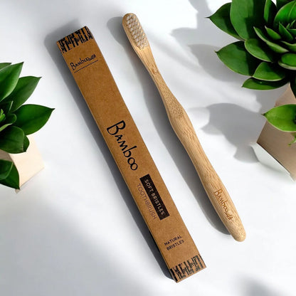 Bamboo Toothbrush with Castor Bean Oil Bristles