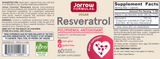 Resveratrol Label by Jarrow Formulas