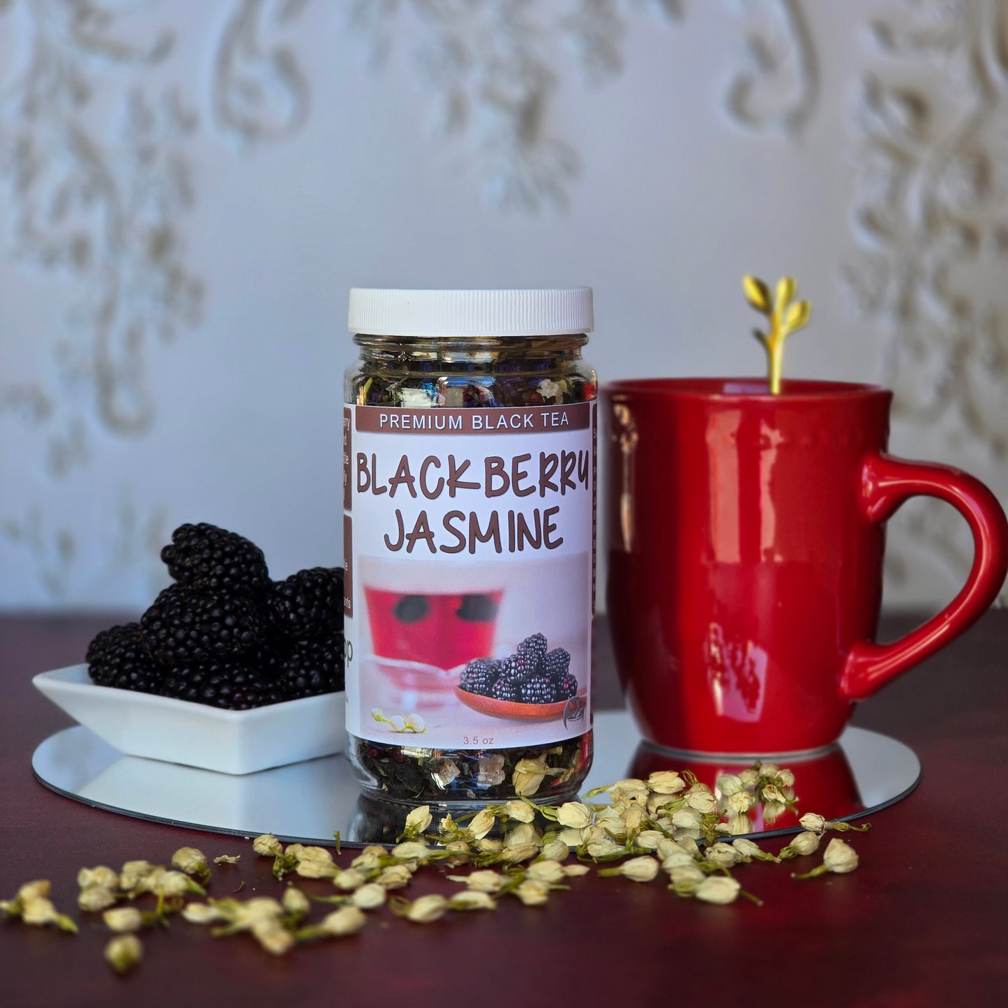 Blackberry Jasmine Black & Green Tea