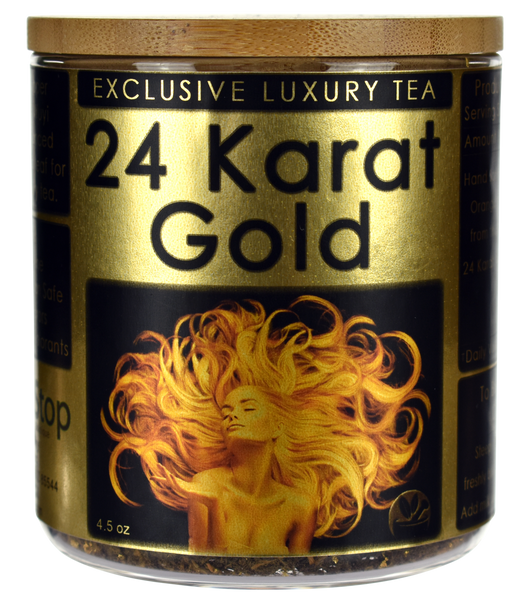 24 Karat Gold Luxury Black Tea Jar