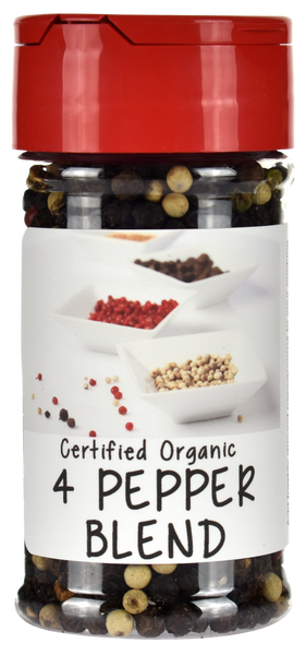 Organic 4 Pepper Blend Spice Jar