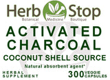Activated Charcoal from Coconut Shell Capsules Label