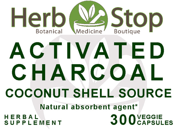 Activated Charcoal from Coconut Shell Capsules Label