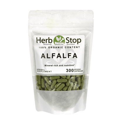 Organic Alfalfa Capsules Bulk Bag