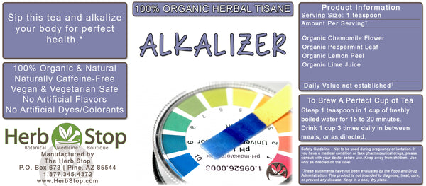 Organic Alkalizer Tea Label