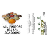 All Purpose Herbal Seasoning Label