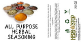 All Purpose Herbal Seasoning Label