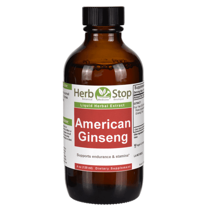 Organic American Ginseng Liquid Herbal Extract 4 ox