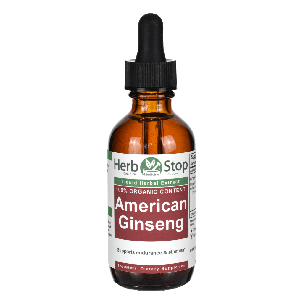 Organic American Ginseng Liquid Herbal Extract 2 ox