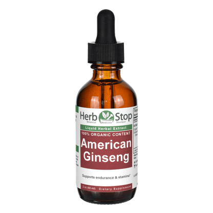 Organic American Ginseng Liquid Herbal Extract 2 ox