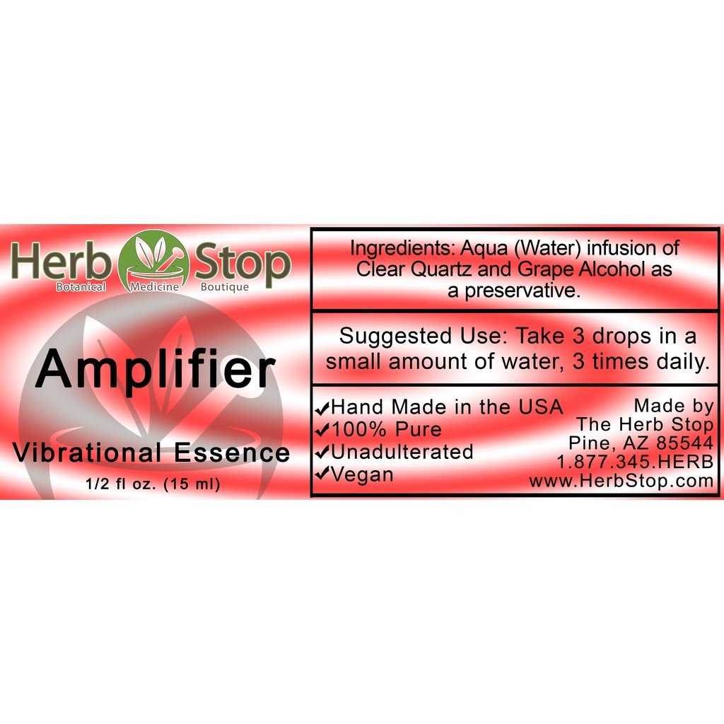 Amplifier Vibrational Essence Label