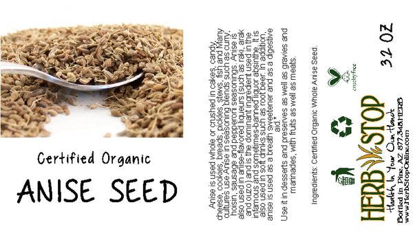 Organic Anise Seed Label
