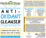 Anti-Oxidant Cleanser Label