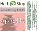 Aphrodite Aromatherapy Roll-On Oil Label