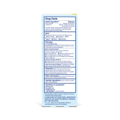 Arnicare Gel Drug Facts by Boiron