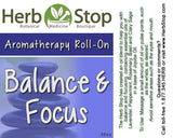 Balance & Focus Aromatherapy Roll-On Label