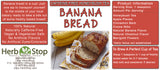 Banana Bread Honeybush Tea Label