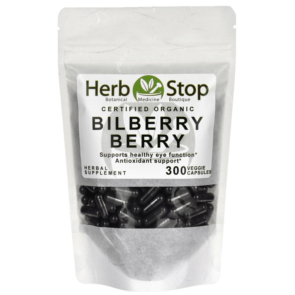 Stop Berry Bilberry Berry Capsules | Herb Stop - Arizona's Herbal Store