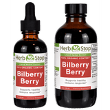 Organic Bilberry Berry Liquid Extract Bottles