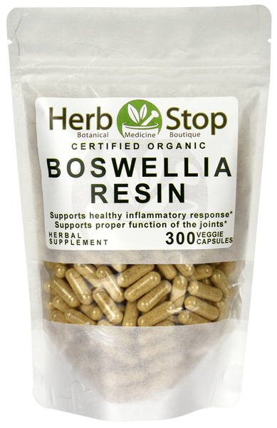 Organic Boswellia Resin Bulk Capsules Bag