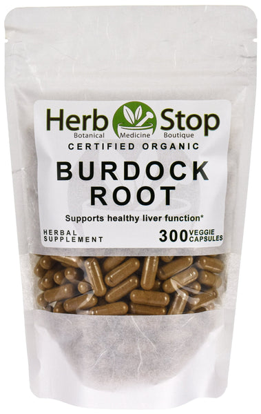 Burdock Root Organic Capsules Bulk Bag