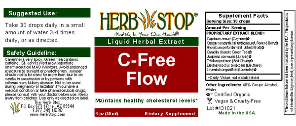 C-Free Flow Extract Label