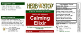 Calming Elixir Extract Label