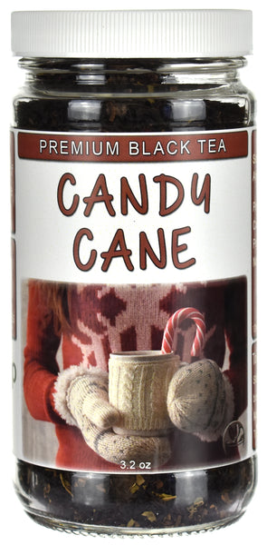 Candy Cane Loose Leaf Black Tea Jar
