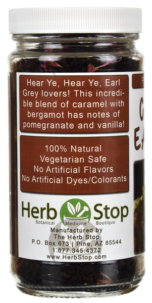 Caramel Earl Grey Loose Leaf Tea Left Side