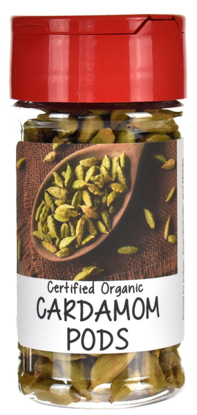 Organic Cardamom Pods Spice Jar