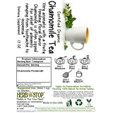 Chamomile Tea Label