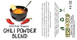 Chili Powder Blend Label
