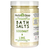 Coconut Lime Bath Salts Jar