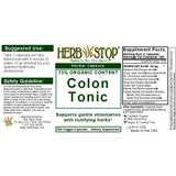 Colon Tonic Capsules Label