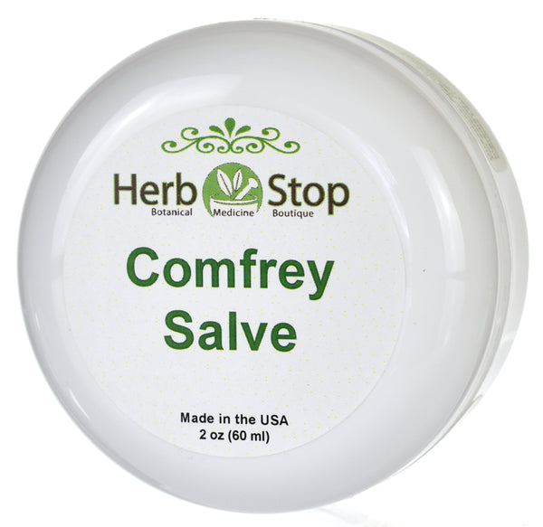 Comfrey Salve Top Side Jar