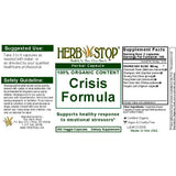 Crisis Formula Capsules Label
