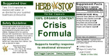 Crisis Formula Capsules Label