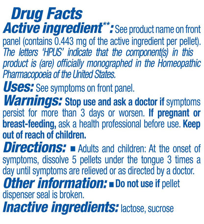 Arnica DF Label