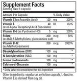 Metabolic Maintenance DIM Complex Supplement Facts