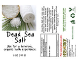 Dead Sea Salt Label